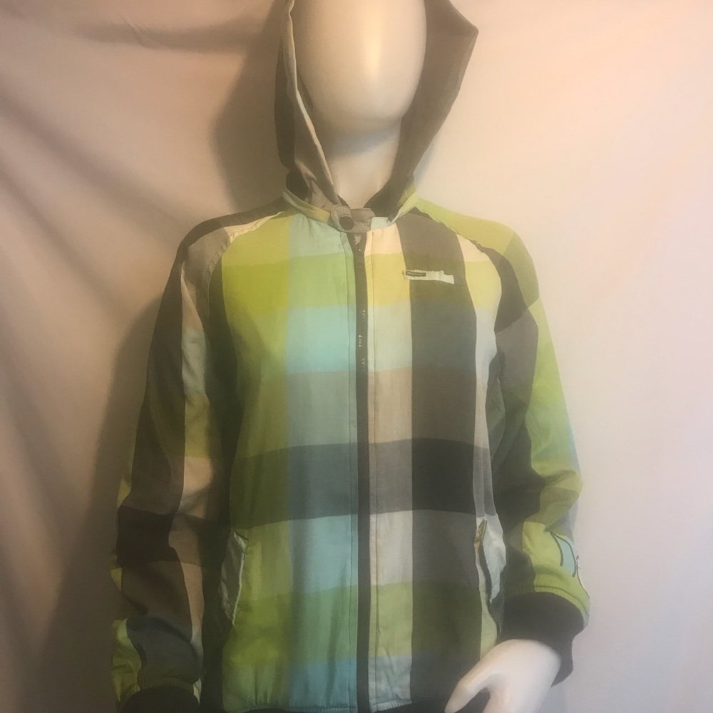 Hurley women’s plaid Jacket Large - Picture 5 of 7